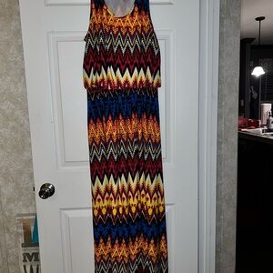 Magic Colorful Zigzag Maxi Dress